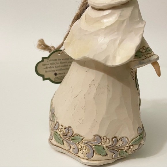 Jim Shore White Woodland 2016 Christmas Ornament Santa w/ Animals - Picture 10 of 16